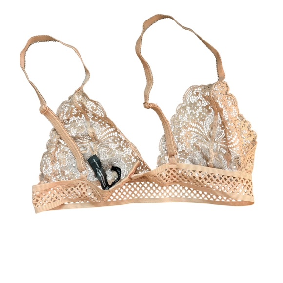 Urban outfitters lace triangle Bralette sheer feminine whimsy boho indie flirty - Picture 8 of 9